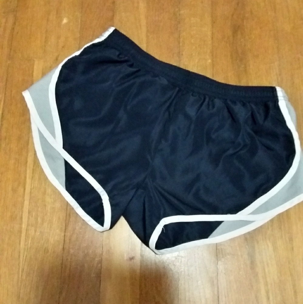 Navy and gray with white trim shorts